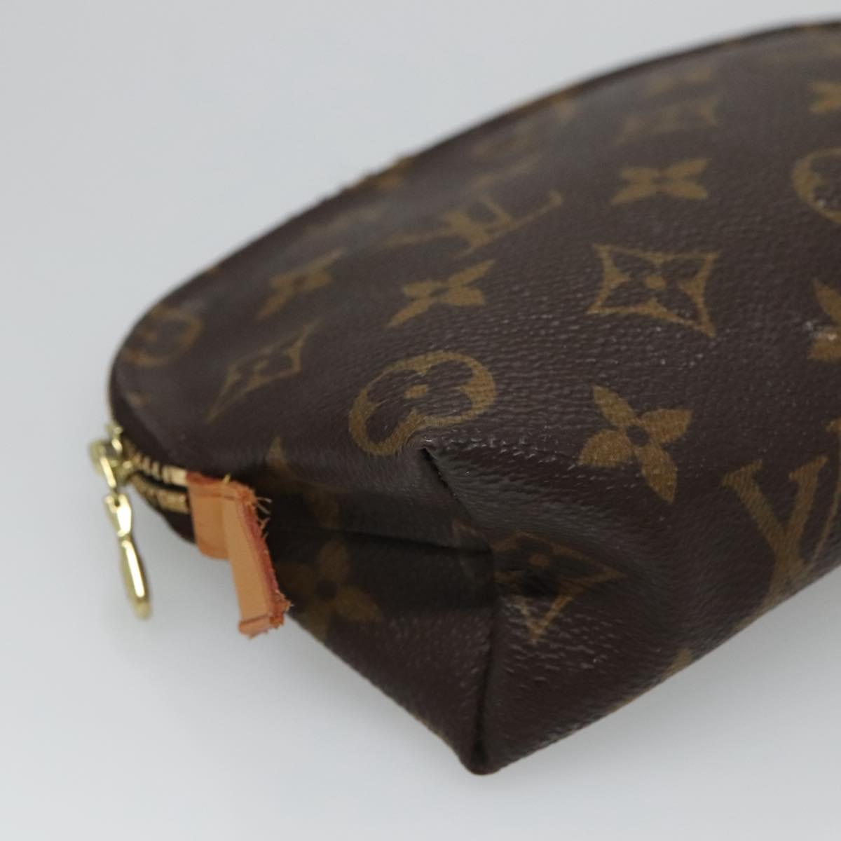 LOUIS VUITTON Monogram Pochette Cosmetic PM Cosmetic Pouch M47515 LV Auth 131212