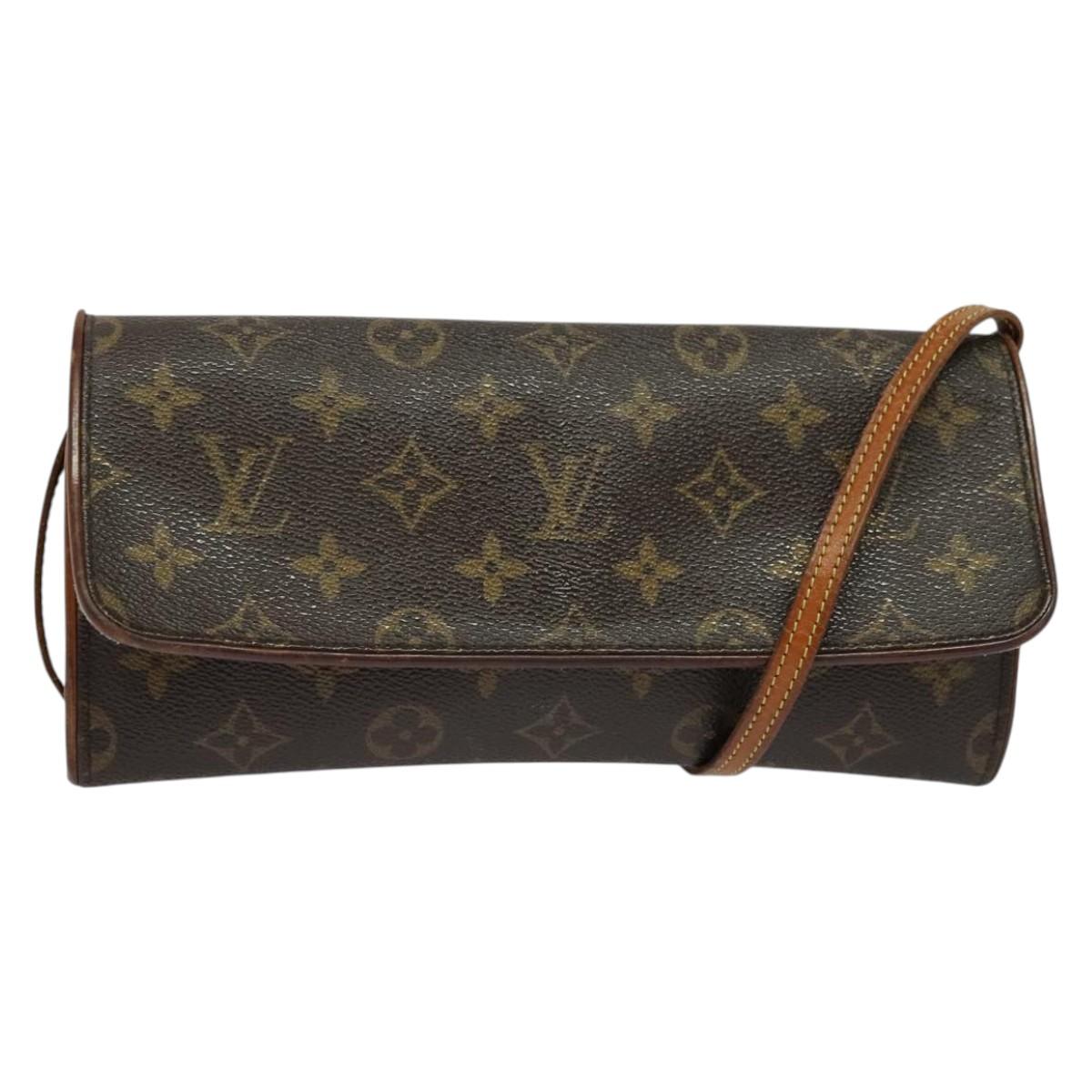 LOUIS VUITTON Monogram Pochette Twin GM Shoulder Bag M51852 LV Auth 131224