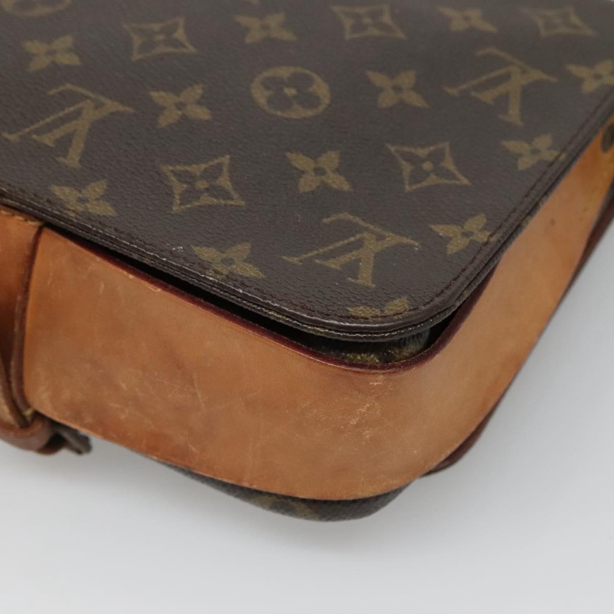 LOUIS VUITTON Monogram Cartouchiere MM Shoulder Bag M51253 LV Auth 131226