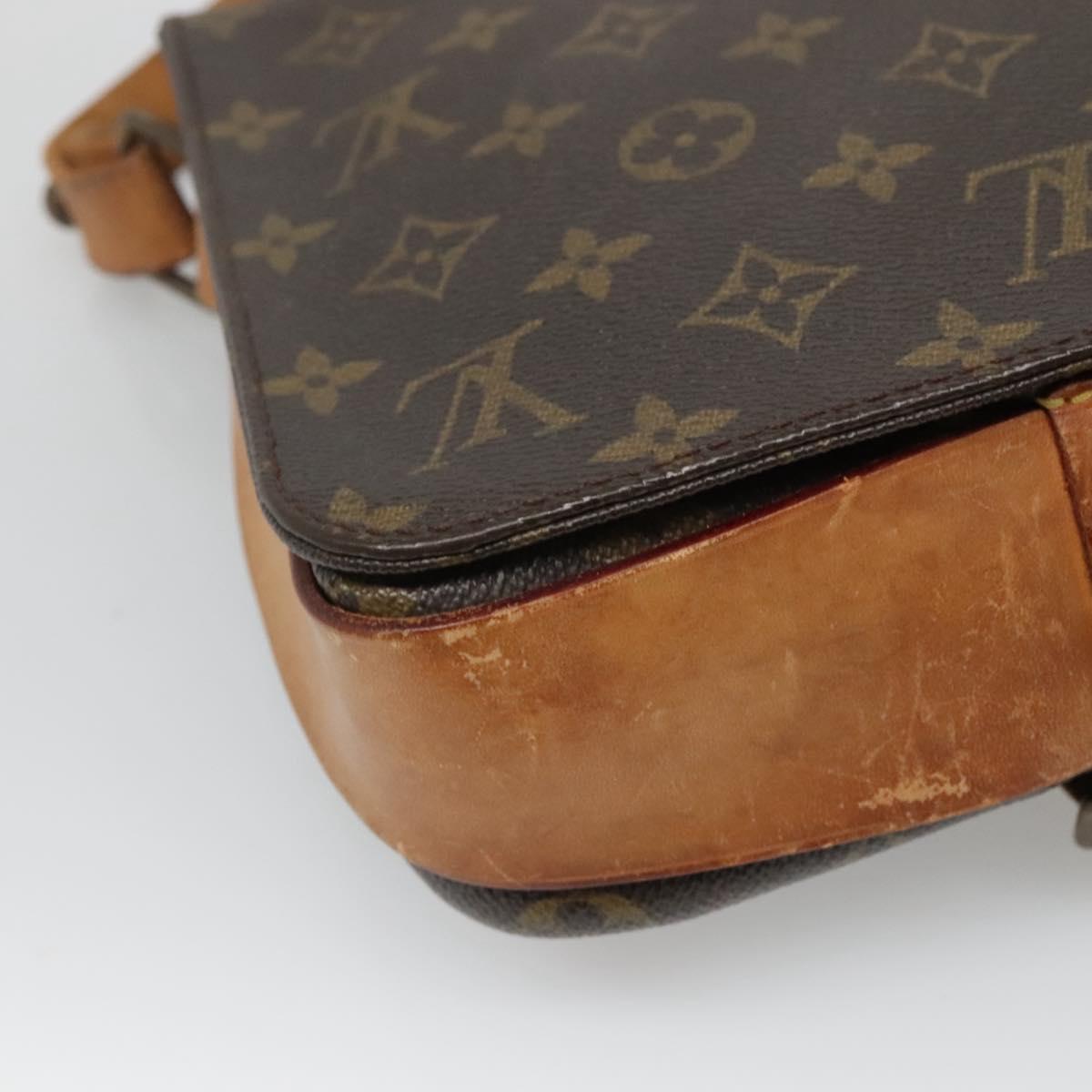 LOUIS VUITTON Monogram Cartouchiere MM Shoulder Bag M51253 LV Auth 131226