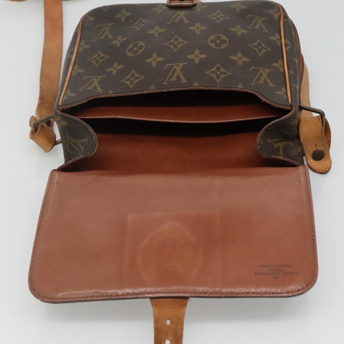 LOUIS VUITTON Monogram Cartouchiere MM Shoulder Bag M51253 LV Auth 131226