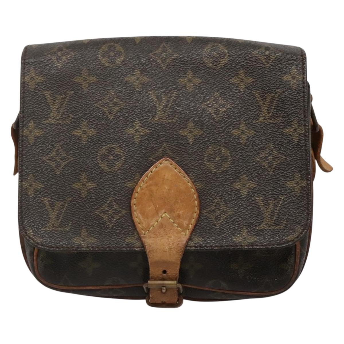 LOUIS VUITTON Monogram Cartouchiere MM Shoulder Bag M51253 LV Auth 131226