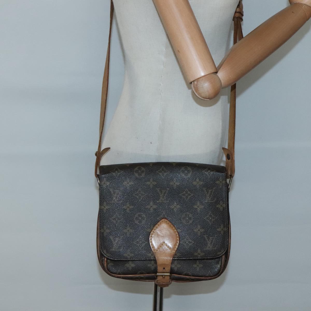 LOUIS VUITTON Monogram Cartouchiere MM Shoulder Bag M51253 LV Auth 131226