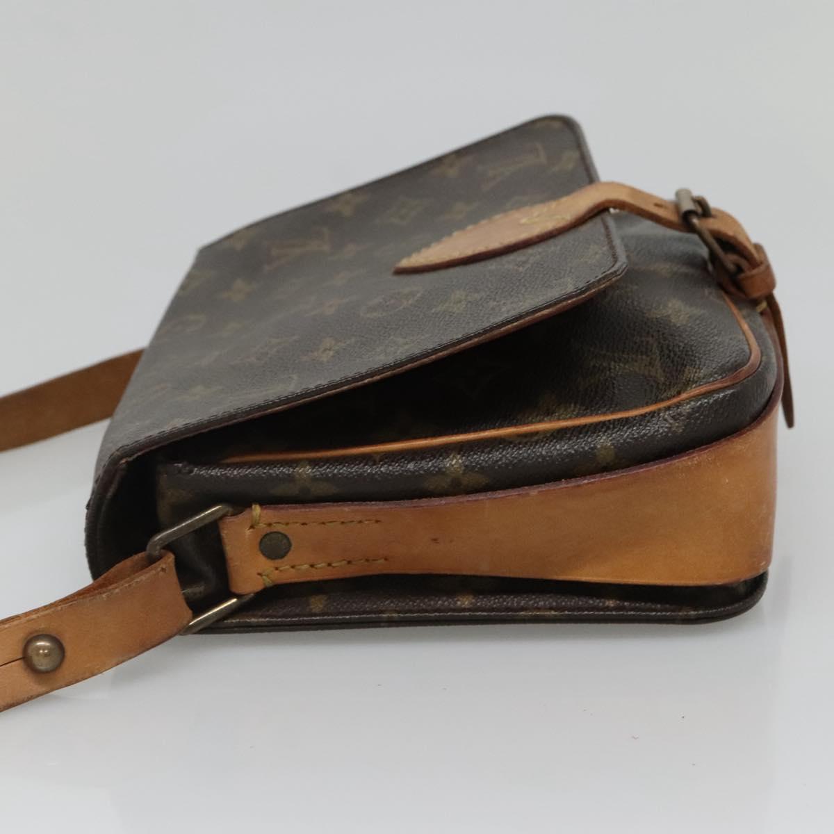 LOUIS VUITTON Monogram Cartouchiere MM Shoulder Bag M51253 LV Auth 131226