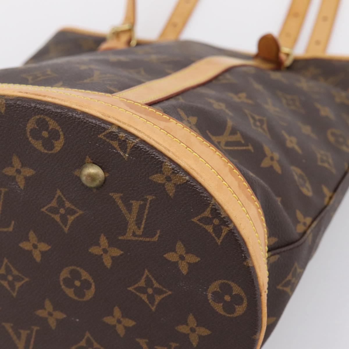 LOUIS VUITTON Monogram Bucket GM Shoulder Bag M42236 LV Auth 131231
