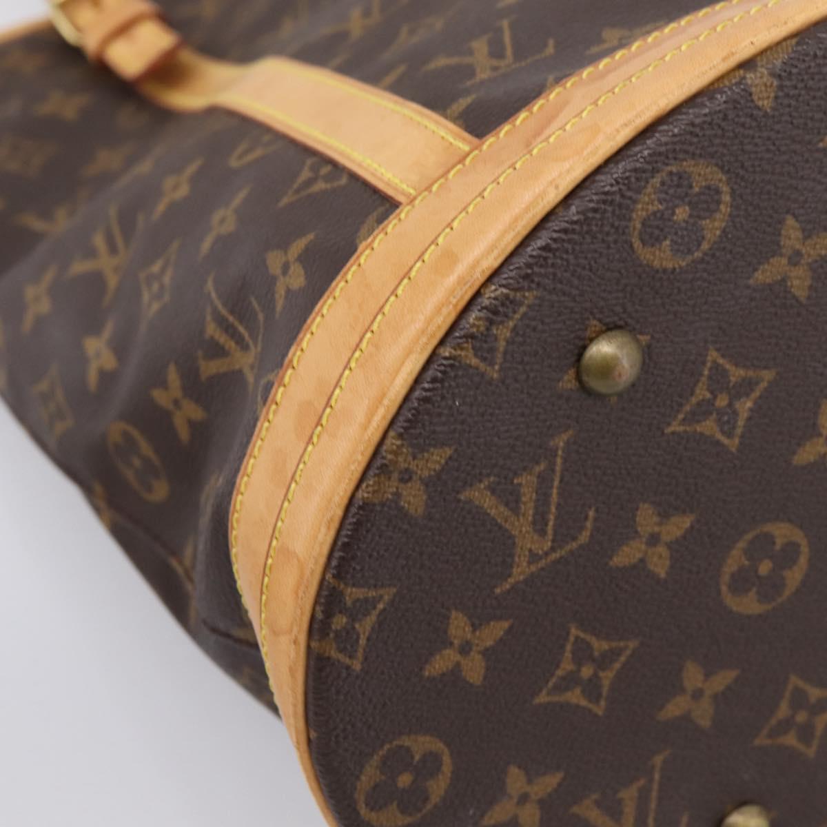 LOUIS VUITTON Monogram Bucket GM Shoulder Bag M42236 LV Auth 131231