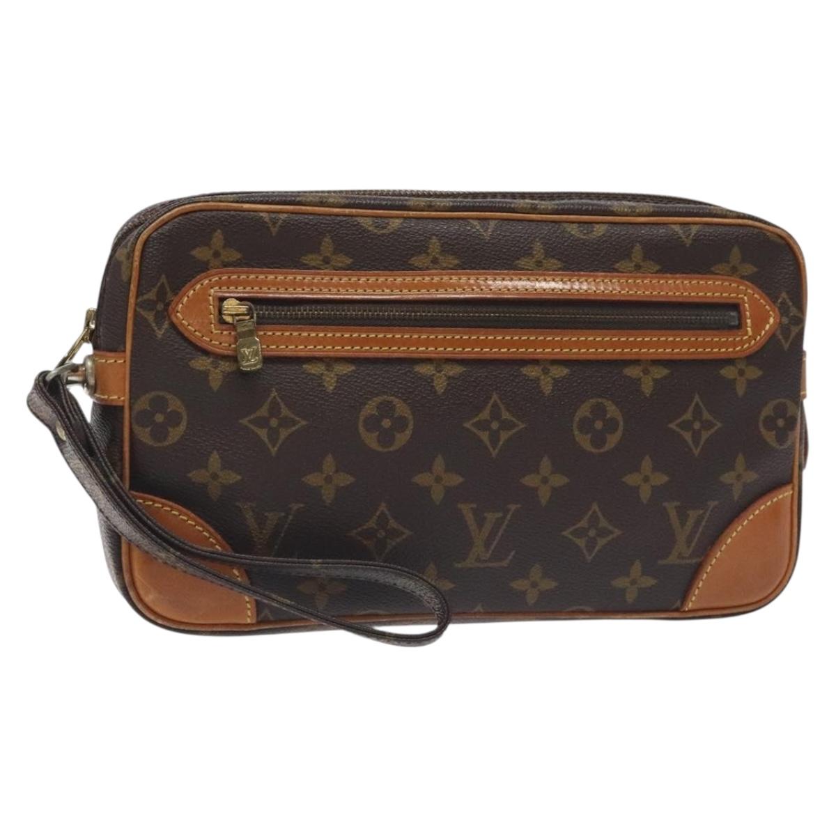 LOUIS VUITTON Monogram Marly Dragonne GM Clutch Bag M51825 LV Auth 131239