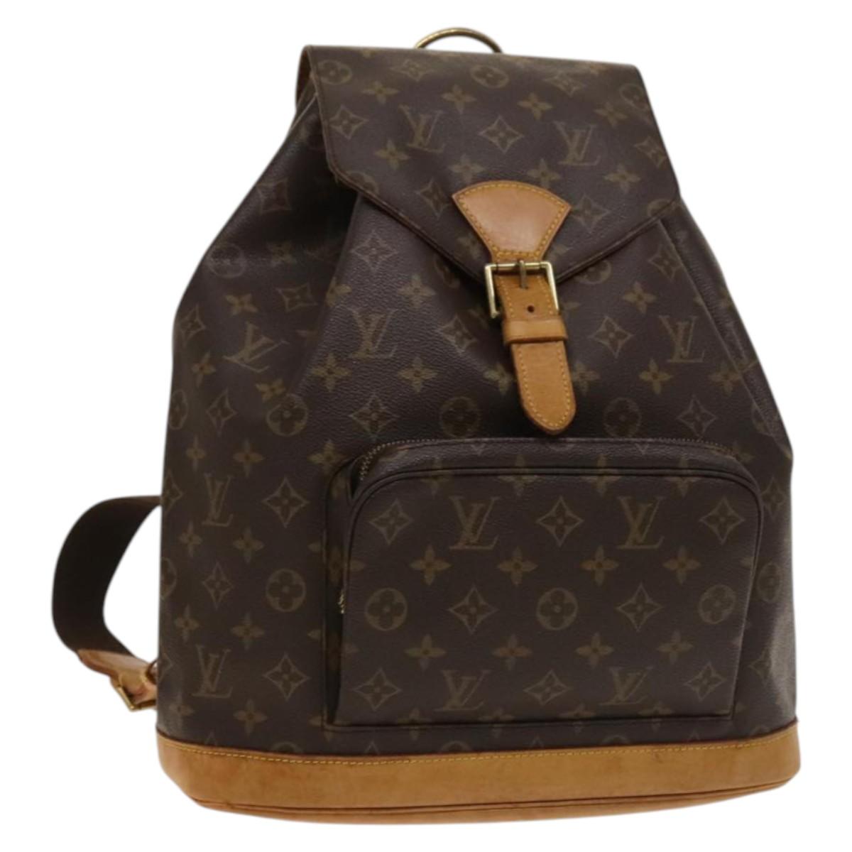 LOUIS VUITTON Monogram Montsouris GM Backpack M51135 LV Auth 131257