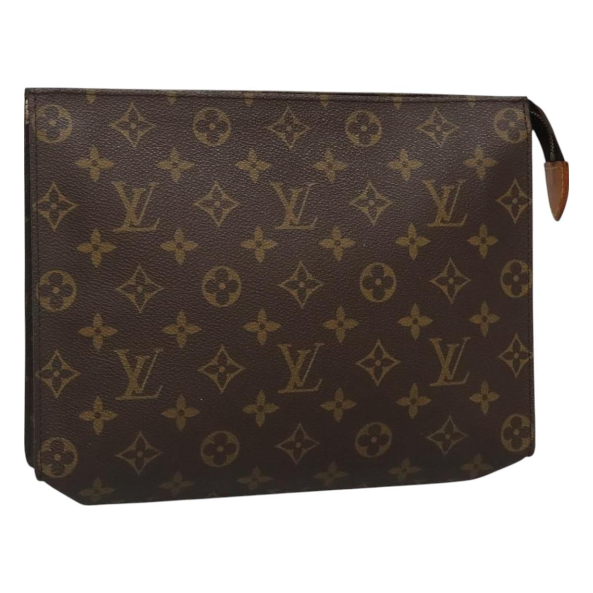 LOUIS VUITTON Monogram Poche Toilette 26 Pouch M47542 LV Auth 131260