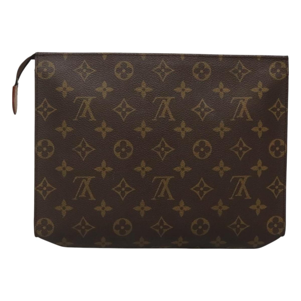 LOUIS VUITTON Monogram Poche Toilette 26 Pouch M47542 LV Auth 131260