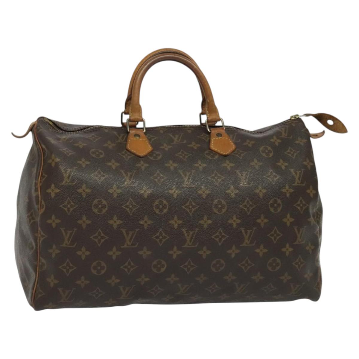 LOUIS VUITTON Monogram Speedy 40 Hand Bag M41522 LV Auth 131262