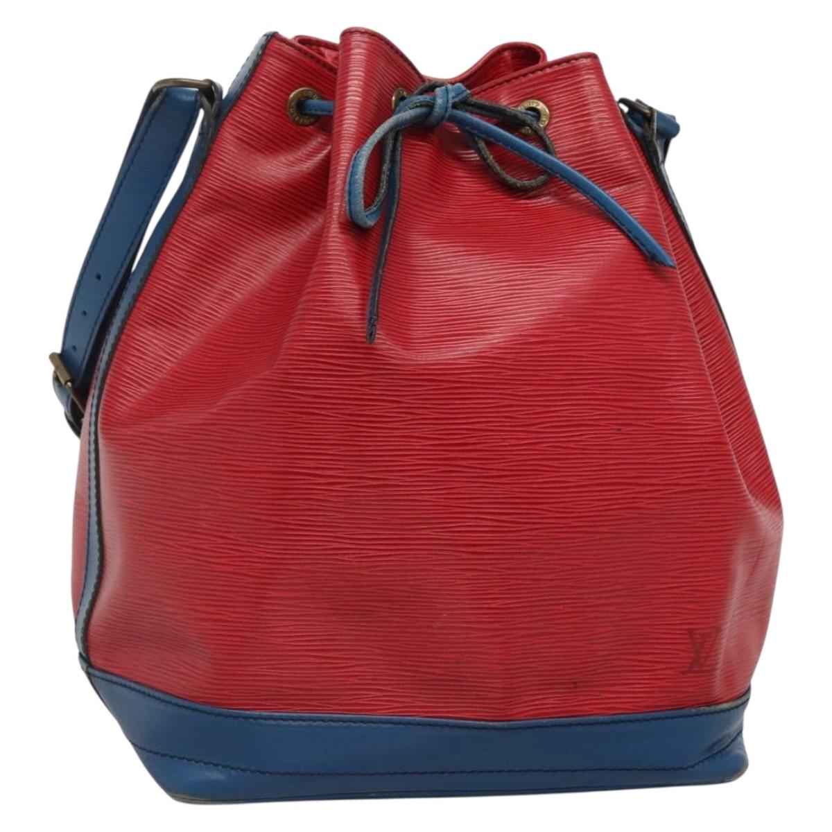 LOUIS VUITTON Epi Noe Shoulder Bag Bicolor Red Blue M44084 LV Auth 131274