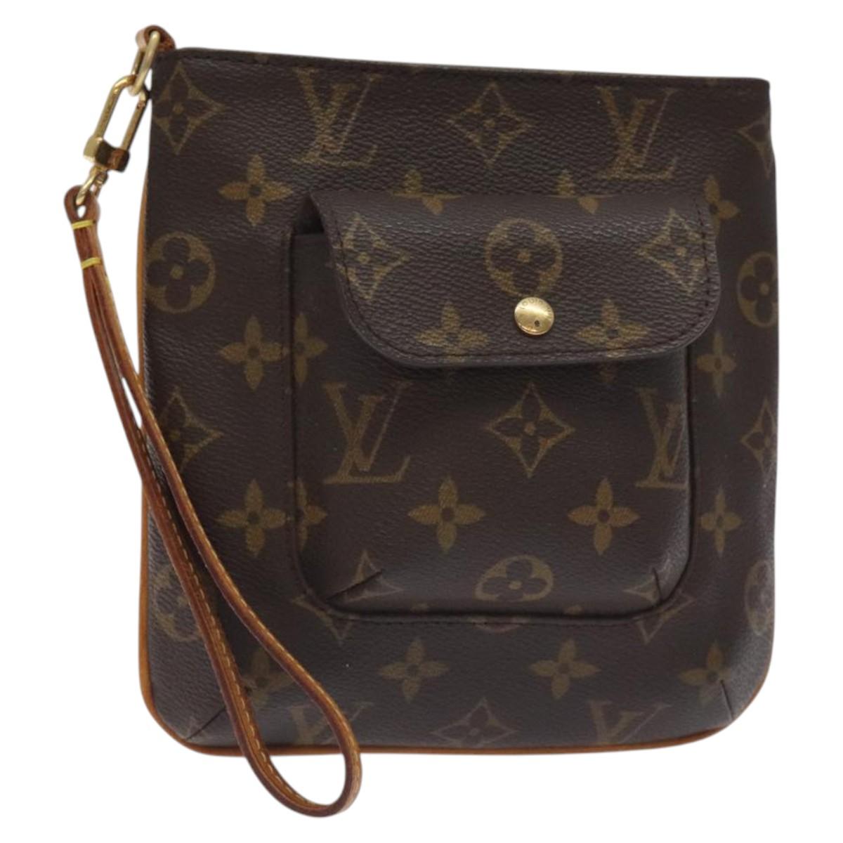 LOUIS VUITTON Monogram Partition Pouch M51901 LV Auth 131303