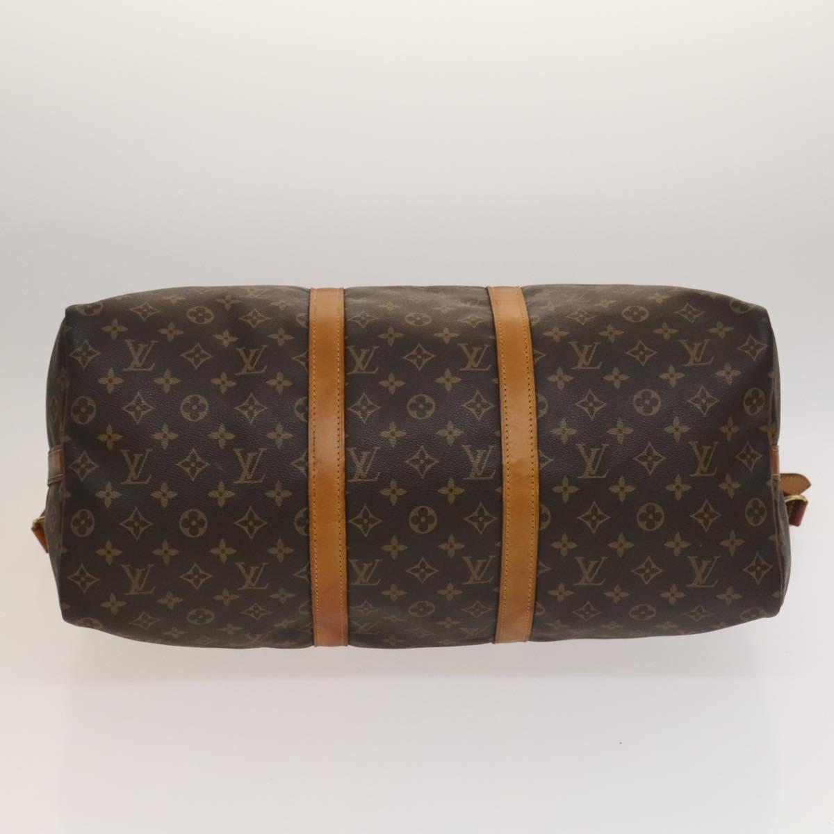 LOUIS VUITTON Monogram Keepall Bandouliere 50 Boston Bag M41416 LV Auth 131315