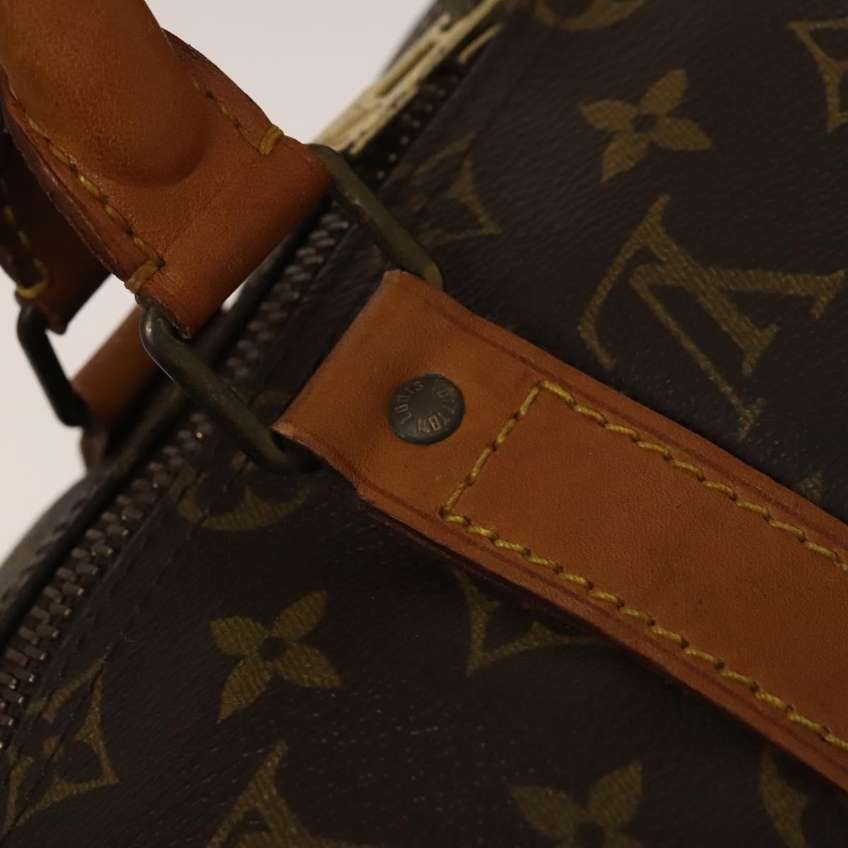 LOUIS VUITTON Monogram Keepall Bandouliere 50 Boston Bag M41416 LV Auth 131315