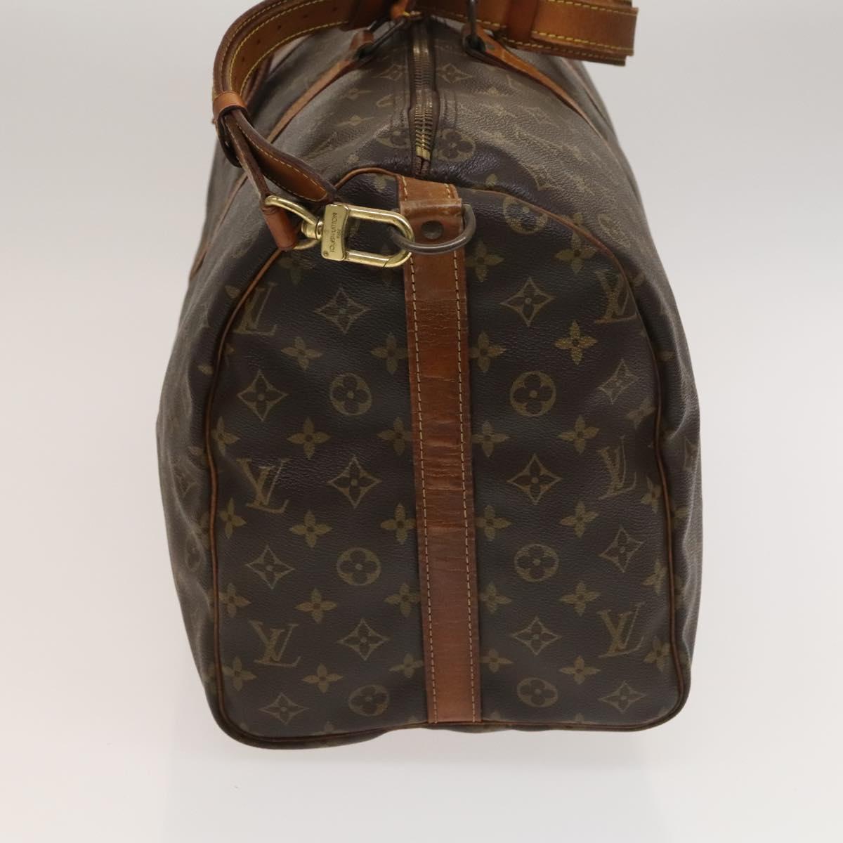 LOUIS VUITTON Monogram Keepall Bandouliere 50 Boston Bag M41416 LV Auth 131315