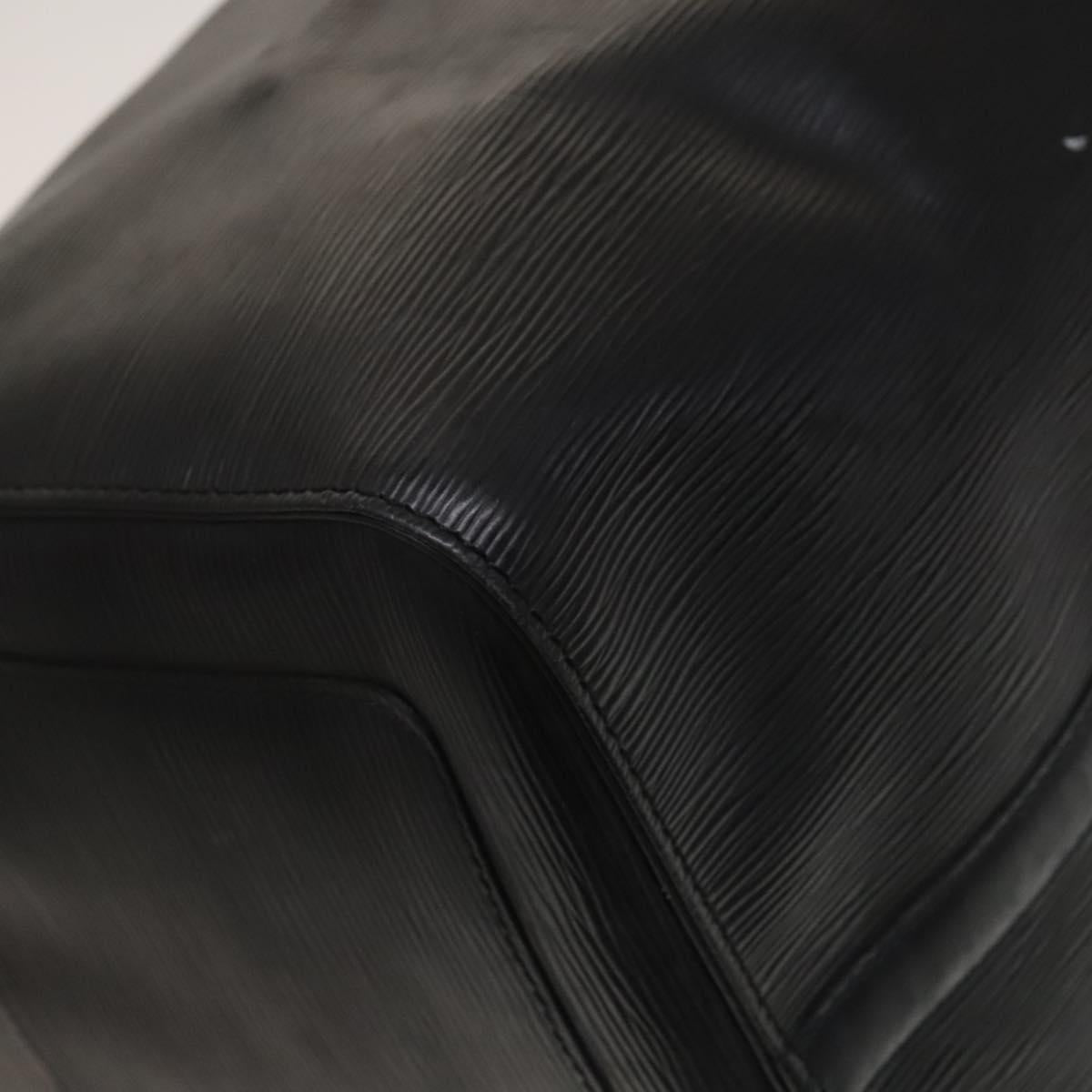LOUIS VUITTON Epi Keepall 55 Boston Bag Noir Black M42952 LV Auth 131324