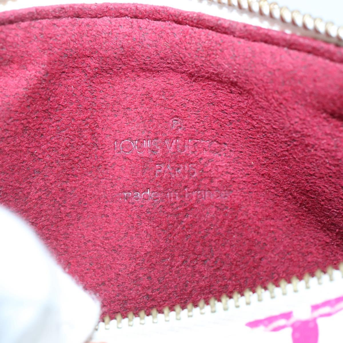 LOUIS VUITTON Monogram Multicolor Mini Speedy Hand Bag White M92645 Auth 131386V