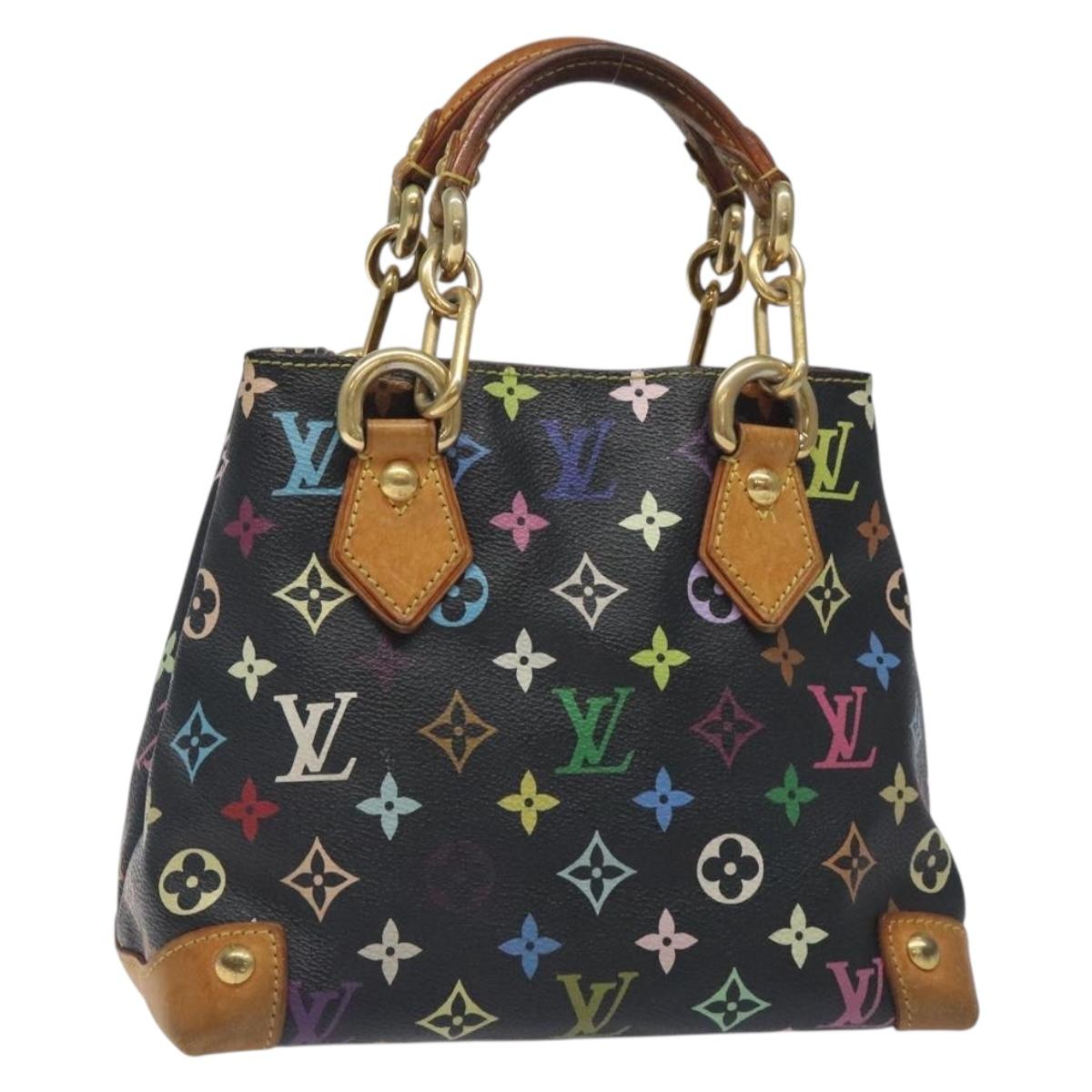 LOUIS VUITTON Monogram Multicolor Audra Hand Bag Black M40048 LV Auth 131388