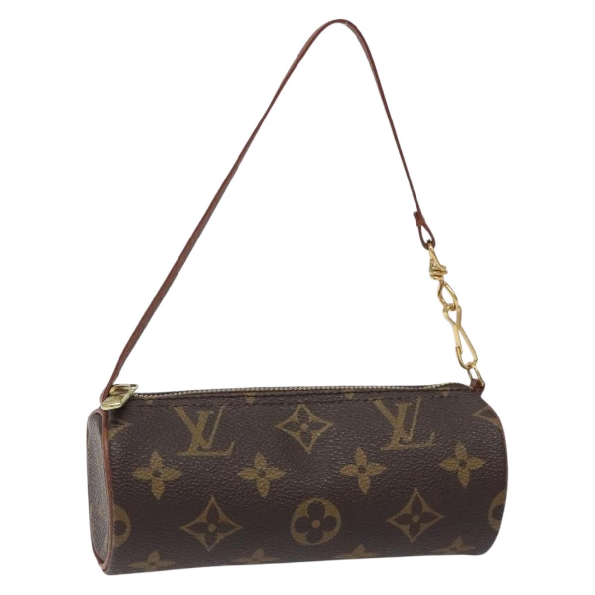 LOUIS VUITTON Monogram Papillon Pouch LV Auth 131447