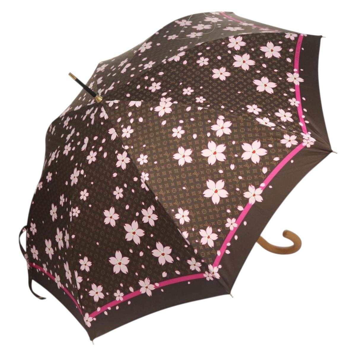 LOUIS VUITTON Monogram Cherry Paraply Umbrella Polyester M92030 Auth 131493V