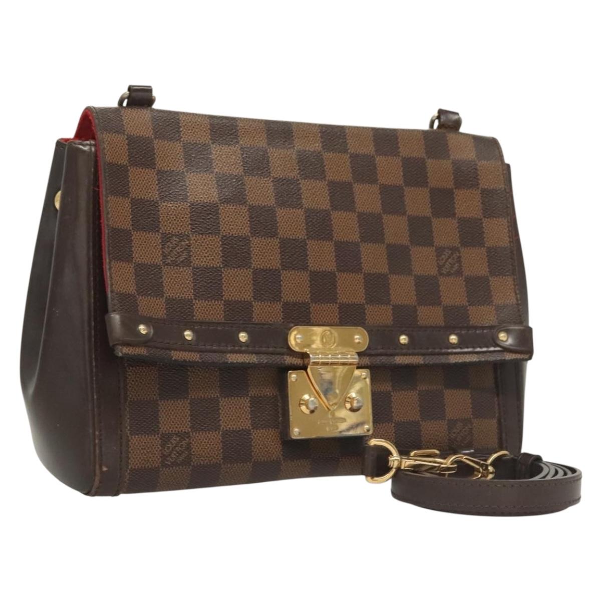 LOUIS VUITTON Damier Ebene Venice Shoulder Bag N41398 LV Auth 131497