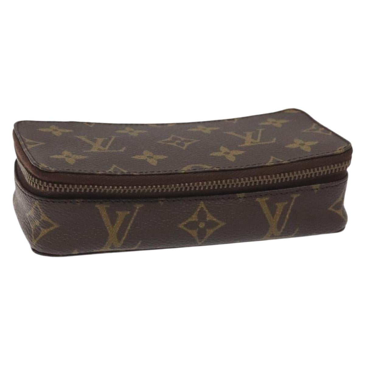 LOUIS VUITTON Monogram Posh Monte Carlo Jewelry Box Vintage M47350 Auth 131498