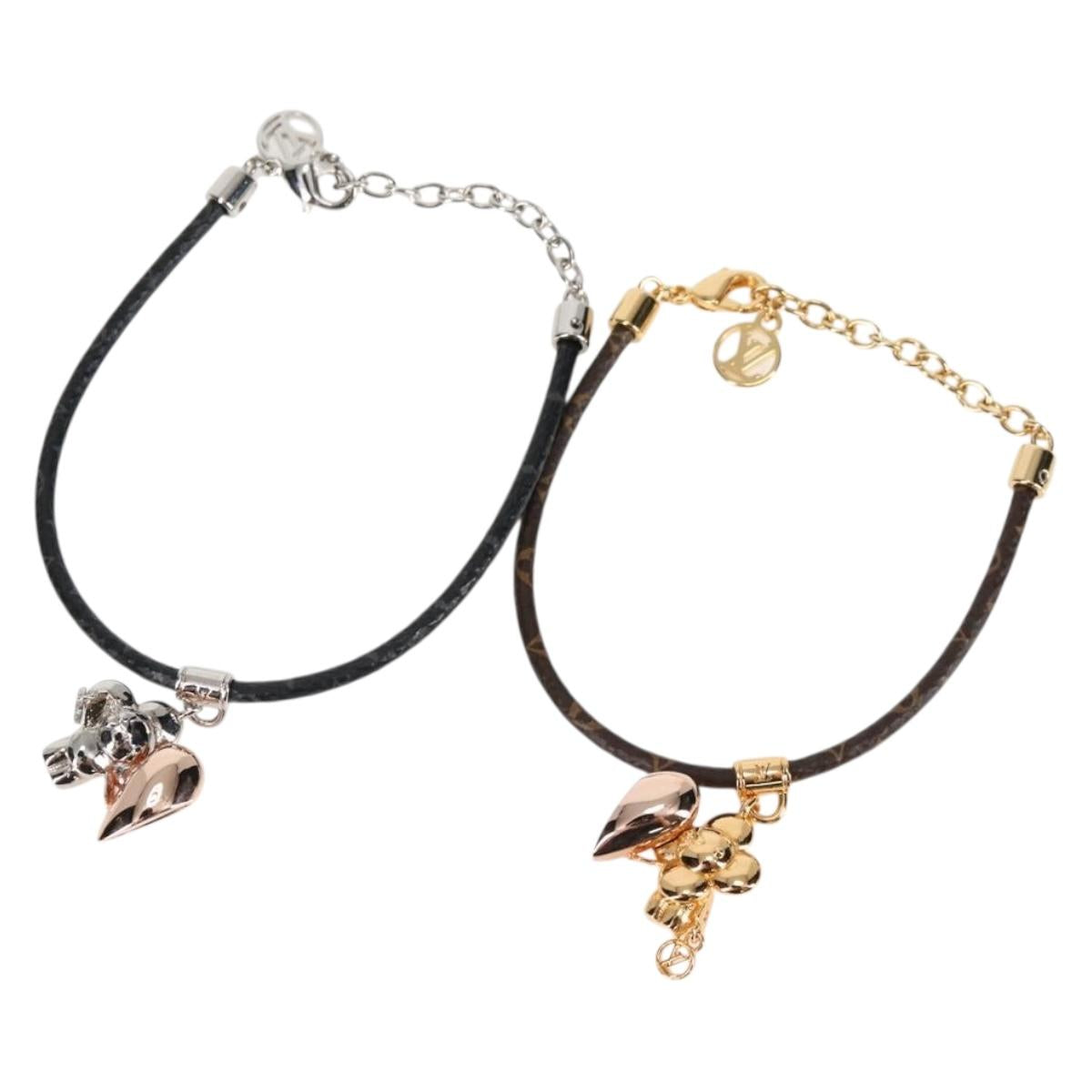 LOUIS VUITTON Monogram Bras Le Vivienne Amour Bracelet Gold M8333Z Auth 131505M
