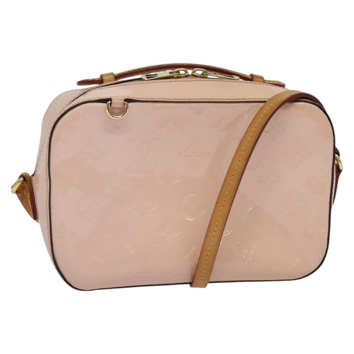 LOUIS VUITTON Vernis Santa Monica Shoulder Bag Rose valerine M90371 Auth 131522