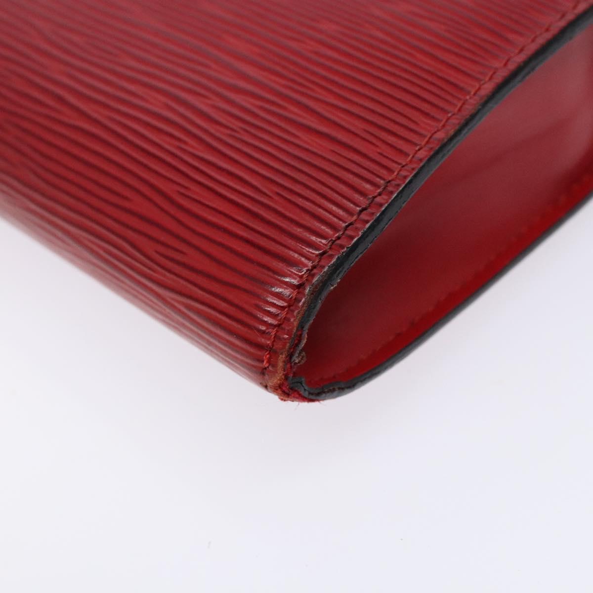 LOUIS VUITTON Epi Pochette Accessoires Pouch Red M52947 LV Auth 131574