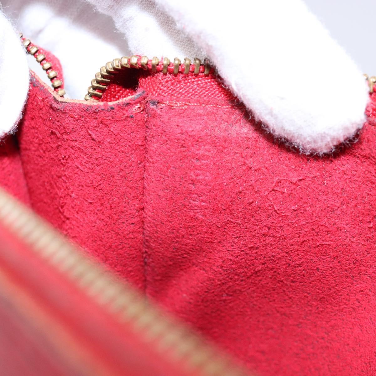 LOUIS VUITTON Epi Pochette Accessoires Pouch Red M52947 LV Auth 131574