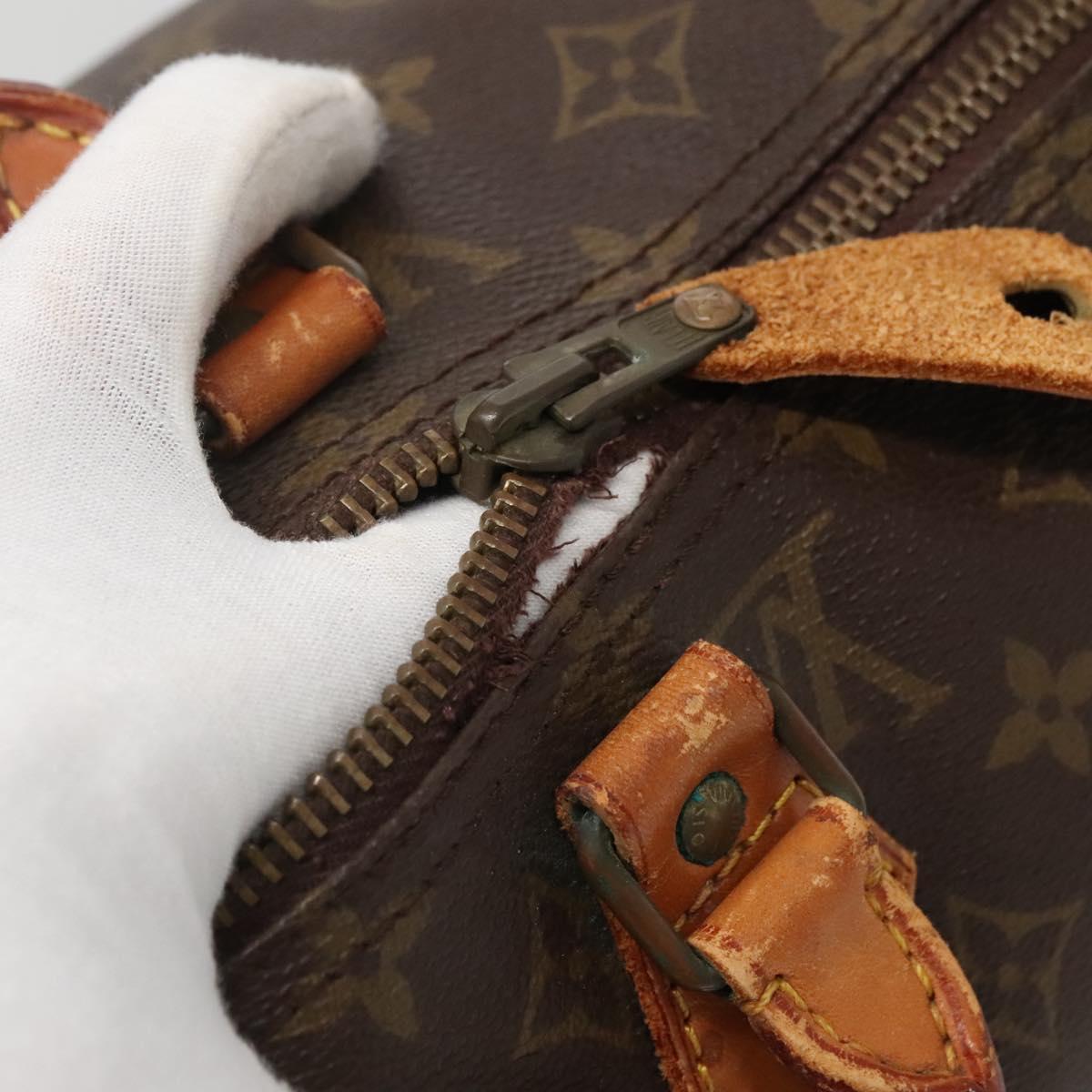 LOUIS VUITTON Monogram Speedy 40 Hand Bag M41522 LV Auth 131600