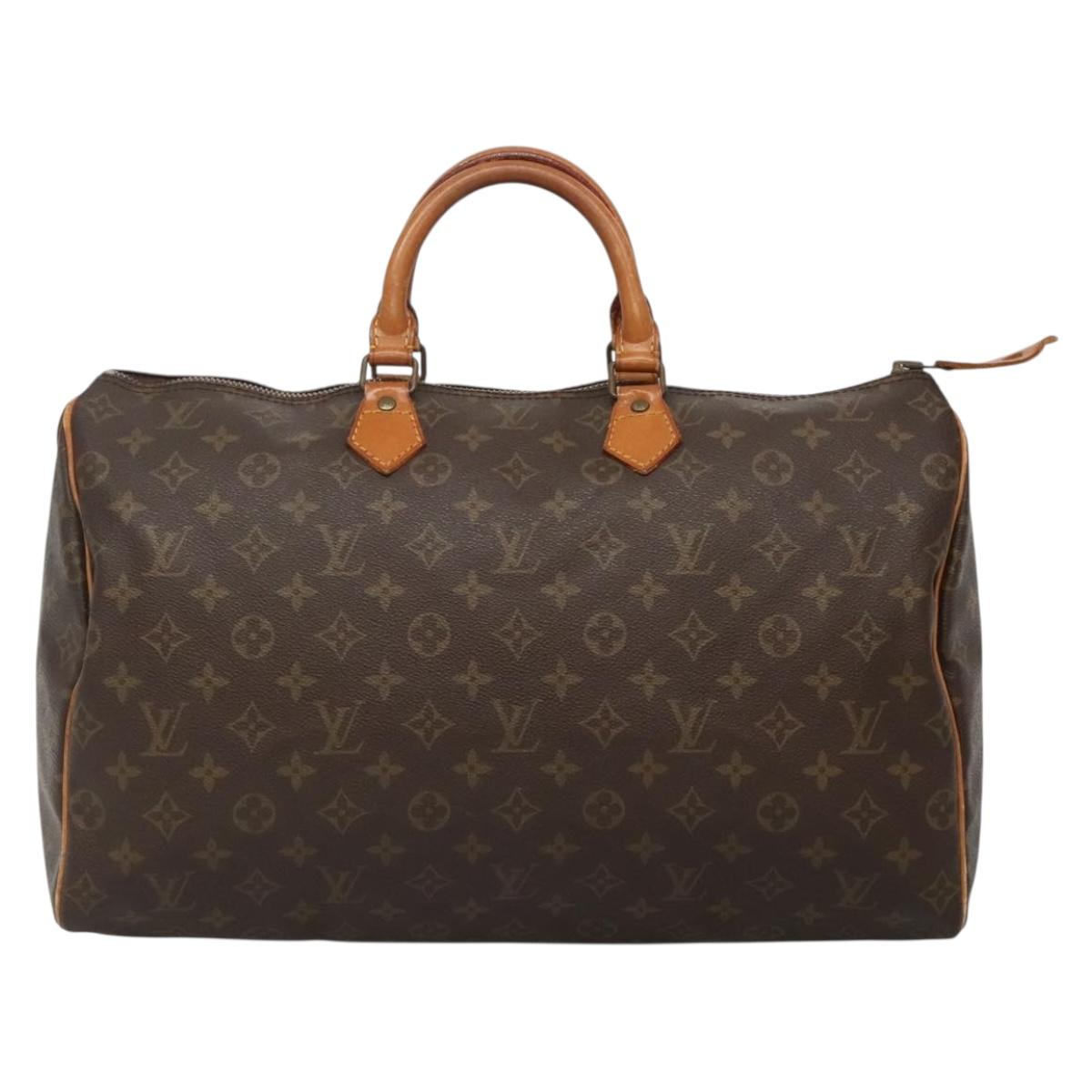 LOUIS VUITTON Monogram Speedy 40 Hand Bag M41522 LV Auth 131600