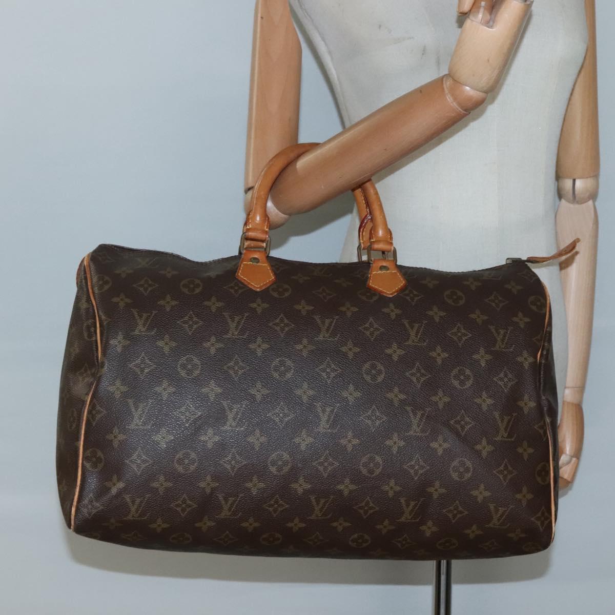 LOUIS VUITTON Monogram Speedy 40 Hand Bag M41522 LV Auth 131600