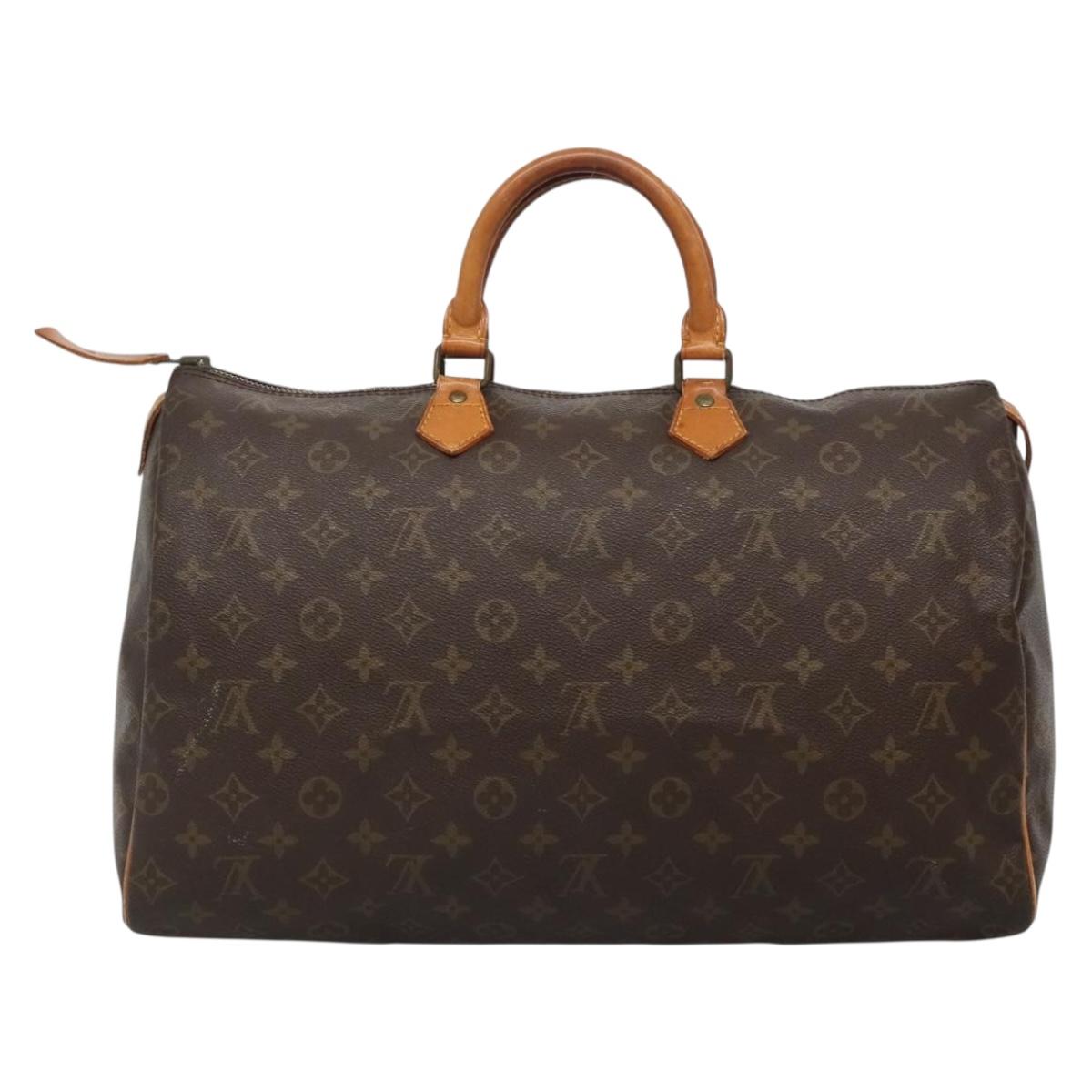 LOUIS VUITTON Monogram Speedy 40 Hand Bag M41522 LV Auth 131600
