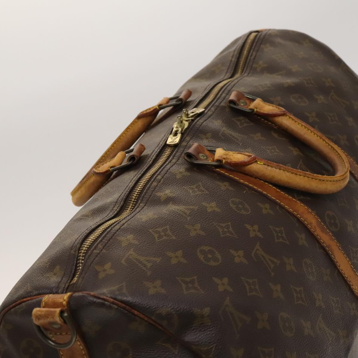 LOUIS VUITTON Monogram Keepall Bandouliere 55 Boston Bag M41414 LV Auth 131601