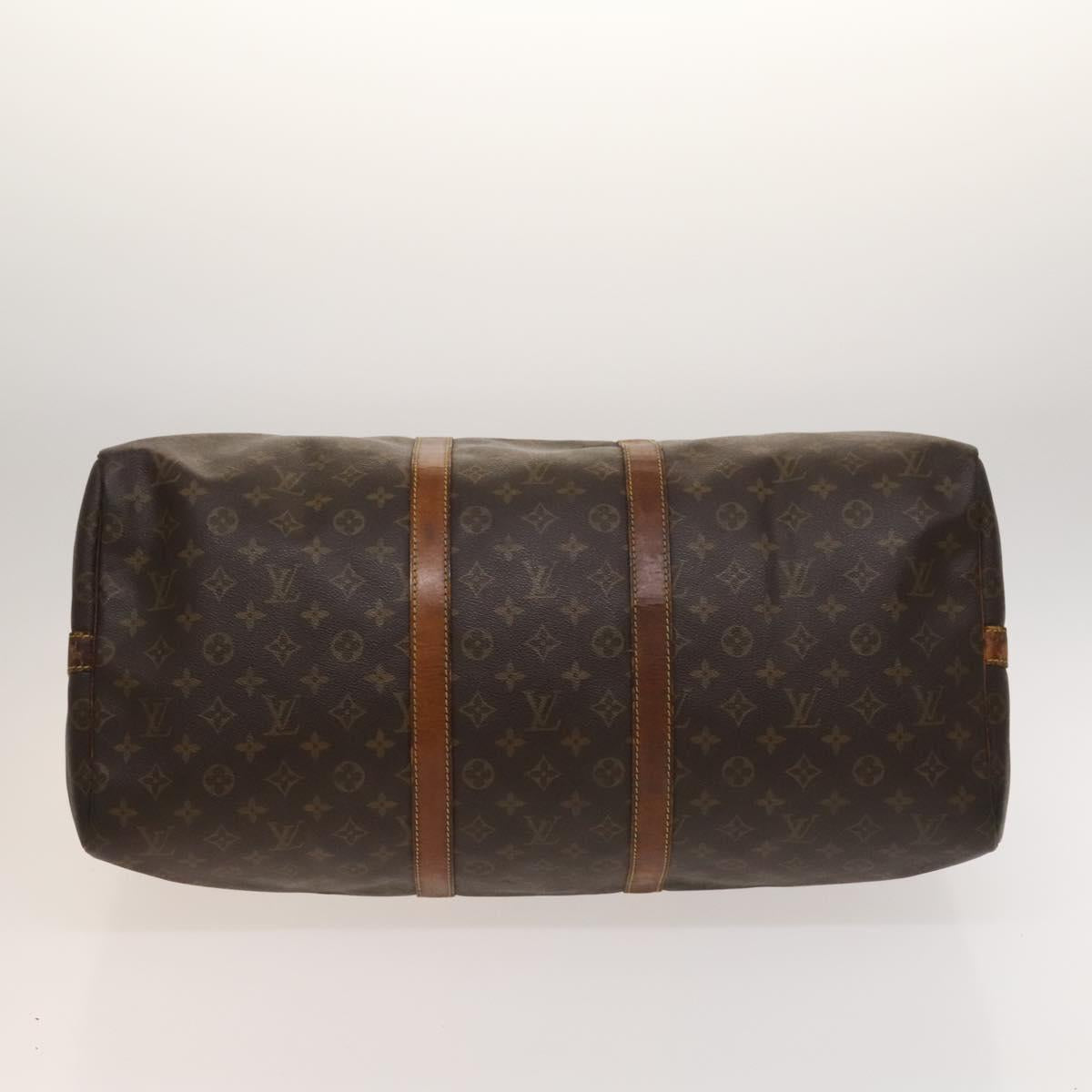 LOUIS VUITTON Monogram Keepall Bandouliere 55 Boston Bag M41414 LV Auth 131601