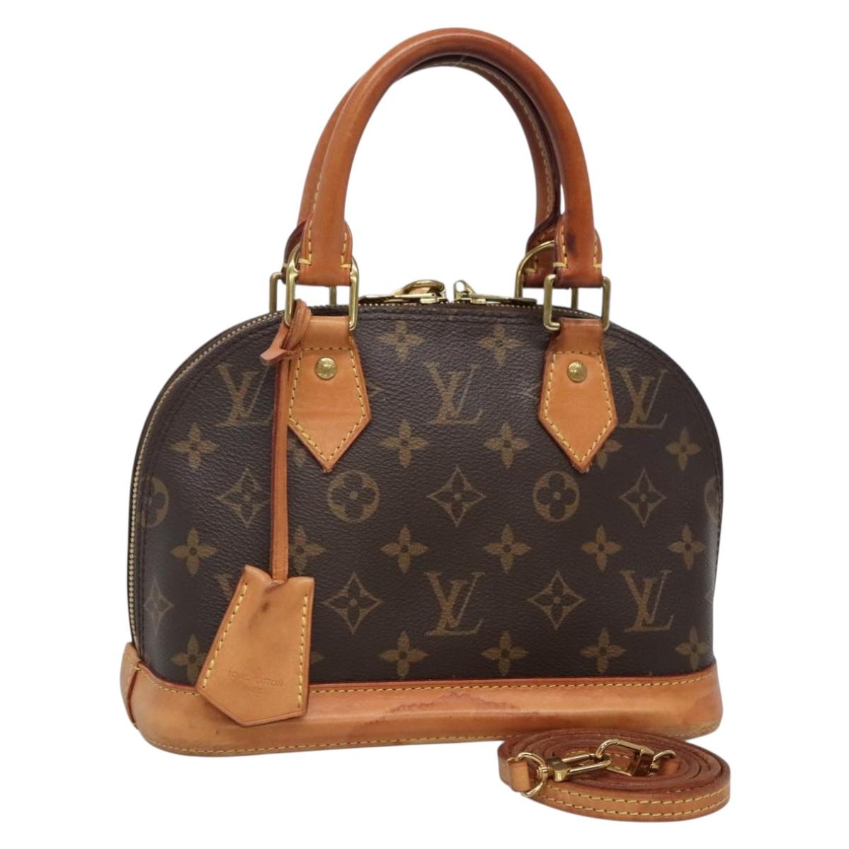 LOUIS VUITTON Monogram Alma BB Hand Bag 2way M53152 LV Auth 131614