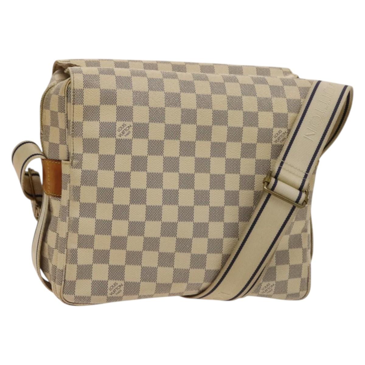 LOUIS VUITTON Damier Azur Naviglio Shoulder Bag N51189 LV Auth 131659
