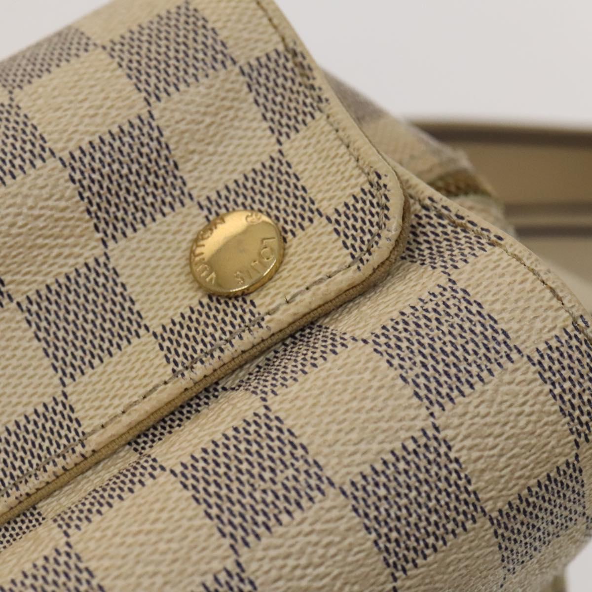 LOUIS VUITTON Damier Azur Naviglio Shoulder Bag N51189 LV Auth 131659