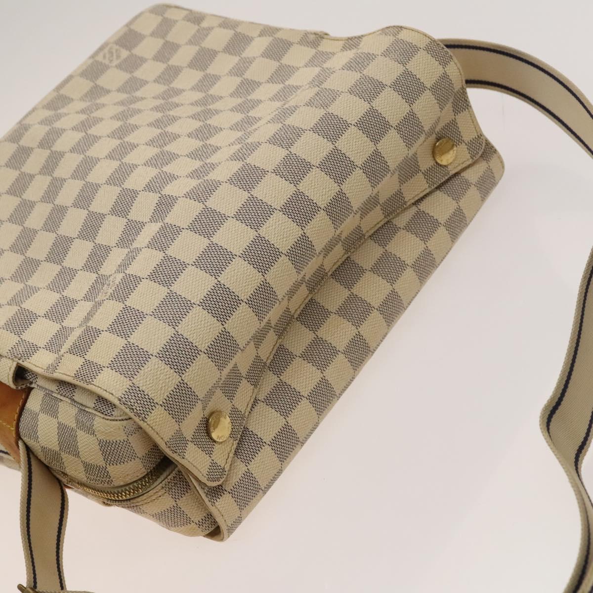 LOUIS VUITTON Damier Azur Naviglio Shoulder Bag N51189 LV Auth 131659
