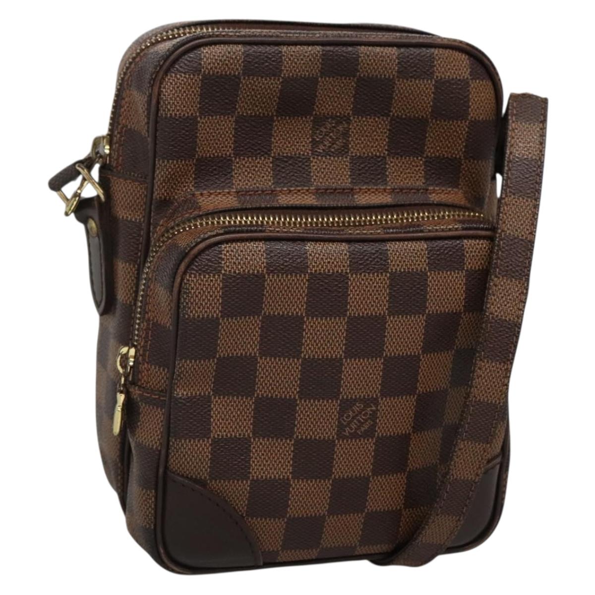 LOUIS VUITTON Damier Ebene Amazon Shoulder Bag SPO N48074 LV Auth 131661
