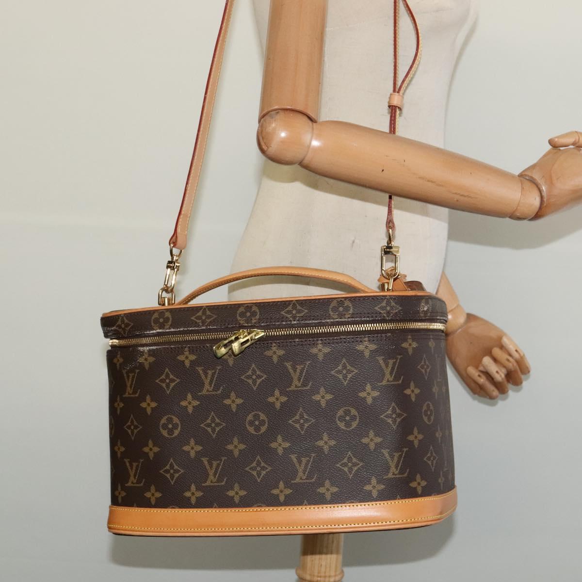 LOUIS VUITTON Monogram Nice Hand Bag 2way M47280 LV Auth 131714