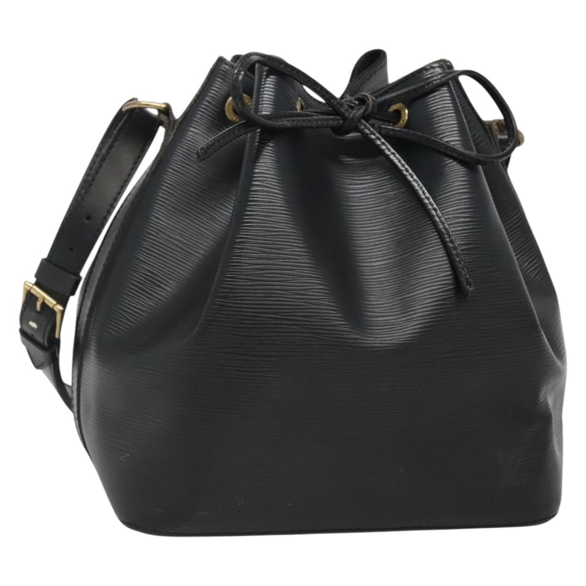 LOUIS VUITTON Epi Petit Noe Shoulder Bag Black M44102 LV Auth 131743