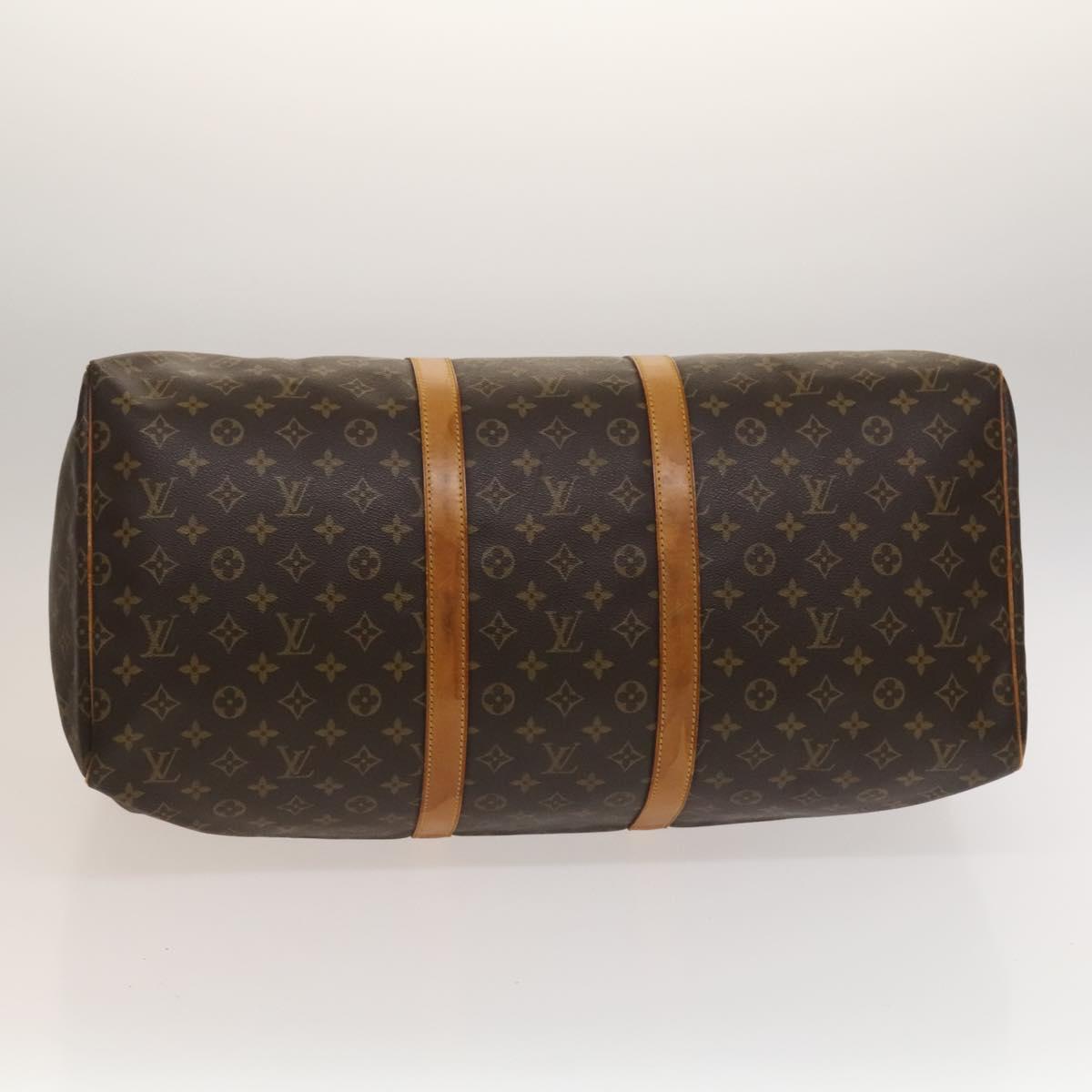 LOUIS VUITTON Monogram Keepall 55 Boston Bag M41424 LV Auth 131763