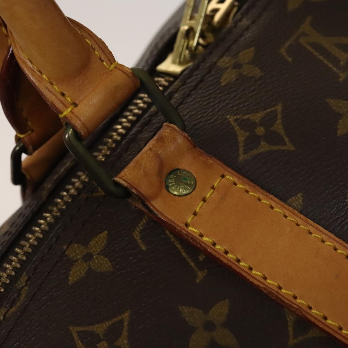LOUIS VUITTON Monogram Keepall 55 Boston Bag M41424 LV Auth 131763