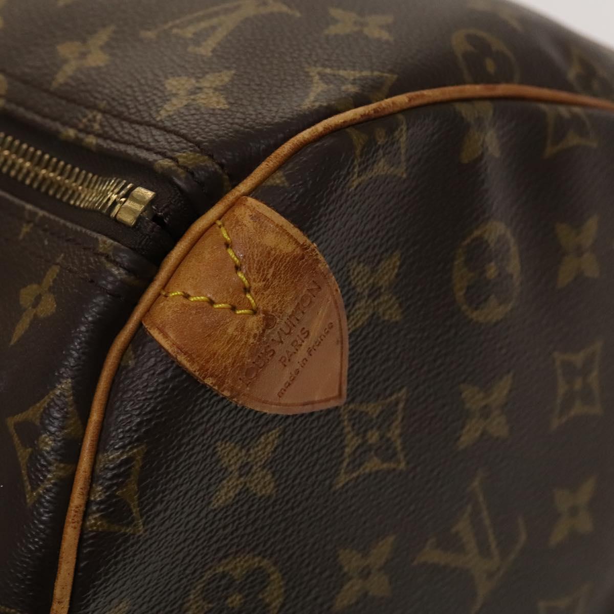 LOUIS VUITTON Monogram Keepall 55 Boston Bag M41424 LV Auth 131763