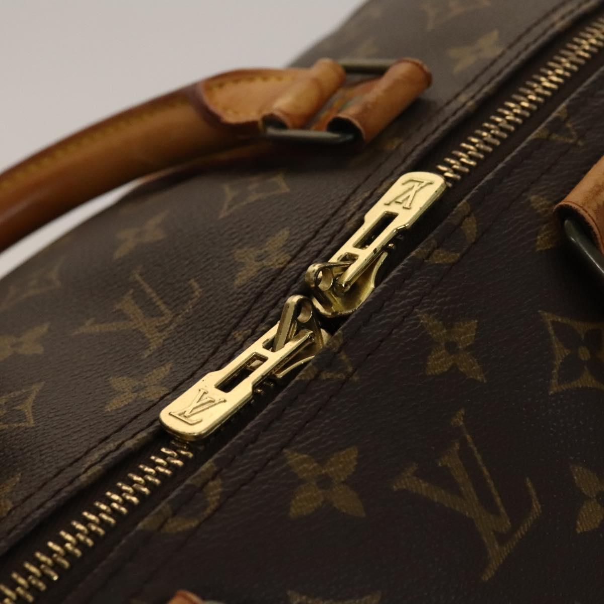 LOUIS VUITTON Monogram Keepall 55 Boston Bag M41424 LV Auth 131763