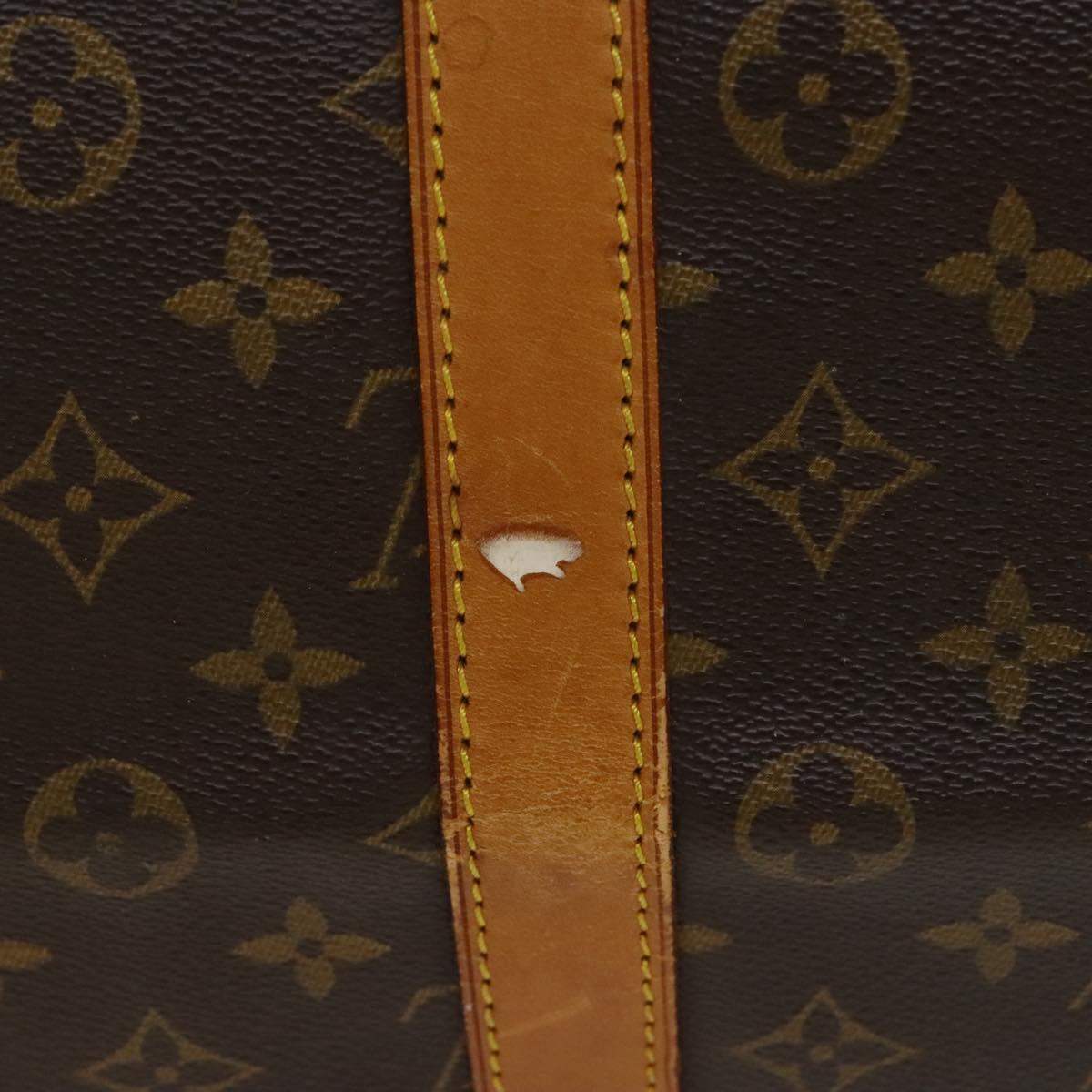 LOUIS VUITTON Monogram Keepall 55 Boston Bag M41424 LV Auth 131763