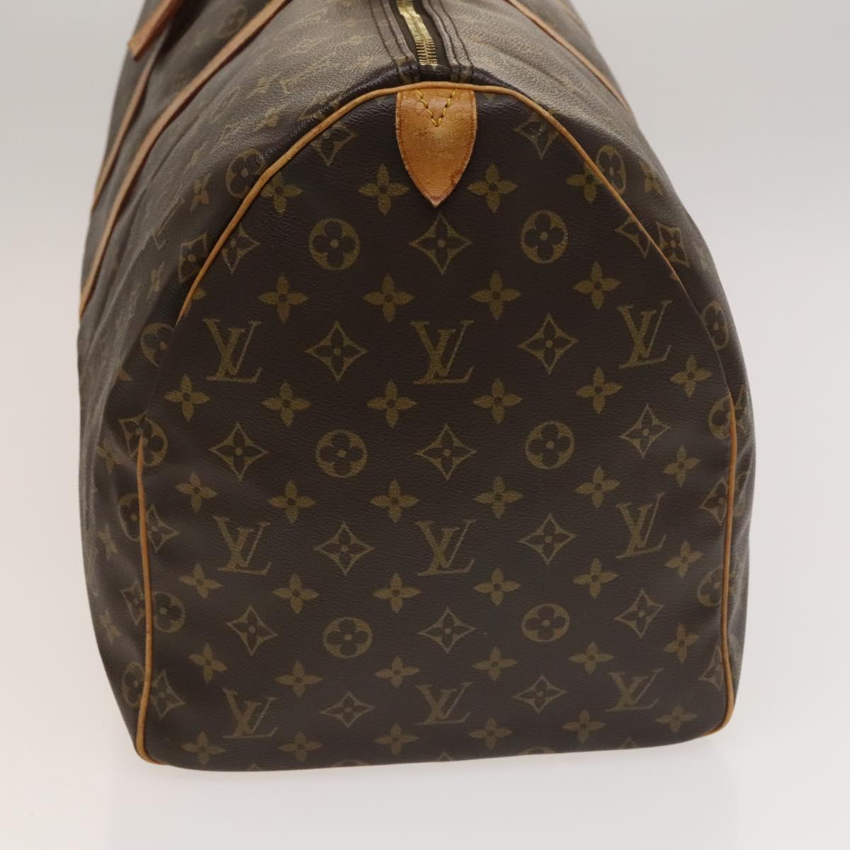LOUIS VUITTON Monogram Keepall 55 Boston Bag M41424 LV Auth 131763